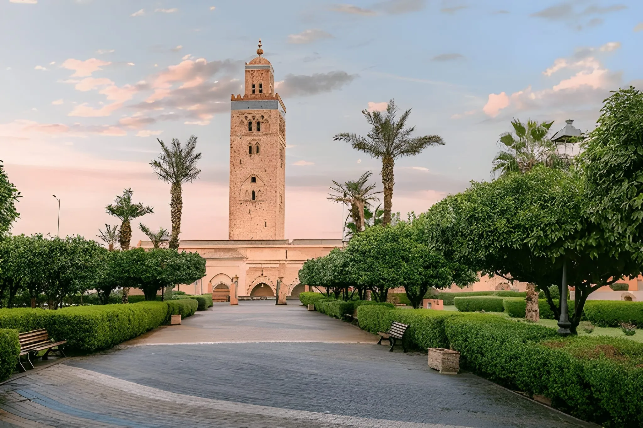 Marrakech city scene on a day trip from Agadir